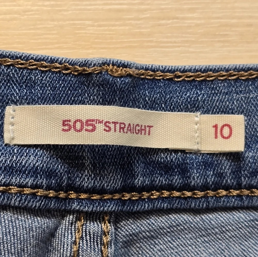 Levis 505 Straight Jeans Size 10 (30 Waist, 32 Length)